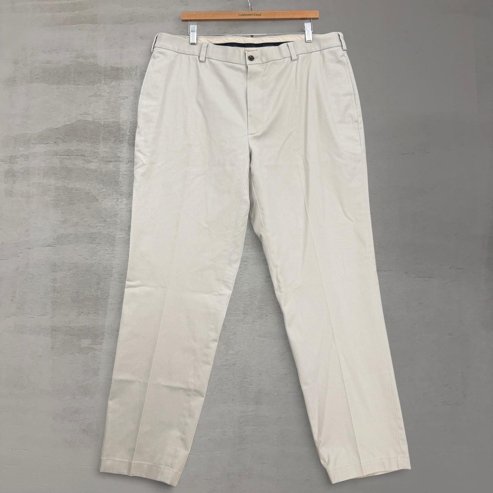 Brooks Brothers Advantage Chino Clark Khaki Stretch Pants 38 x 32